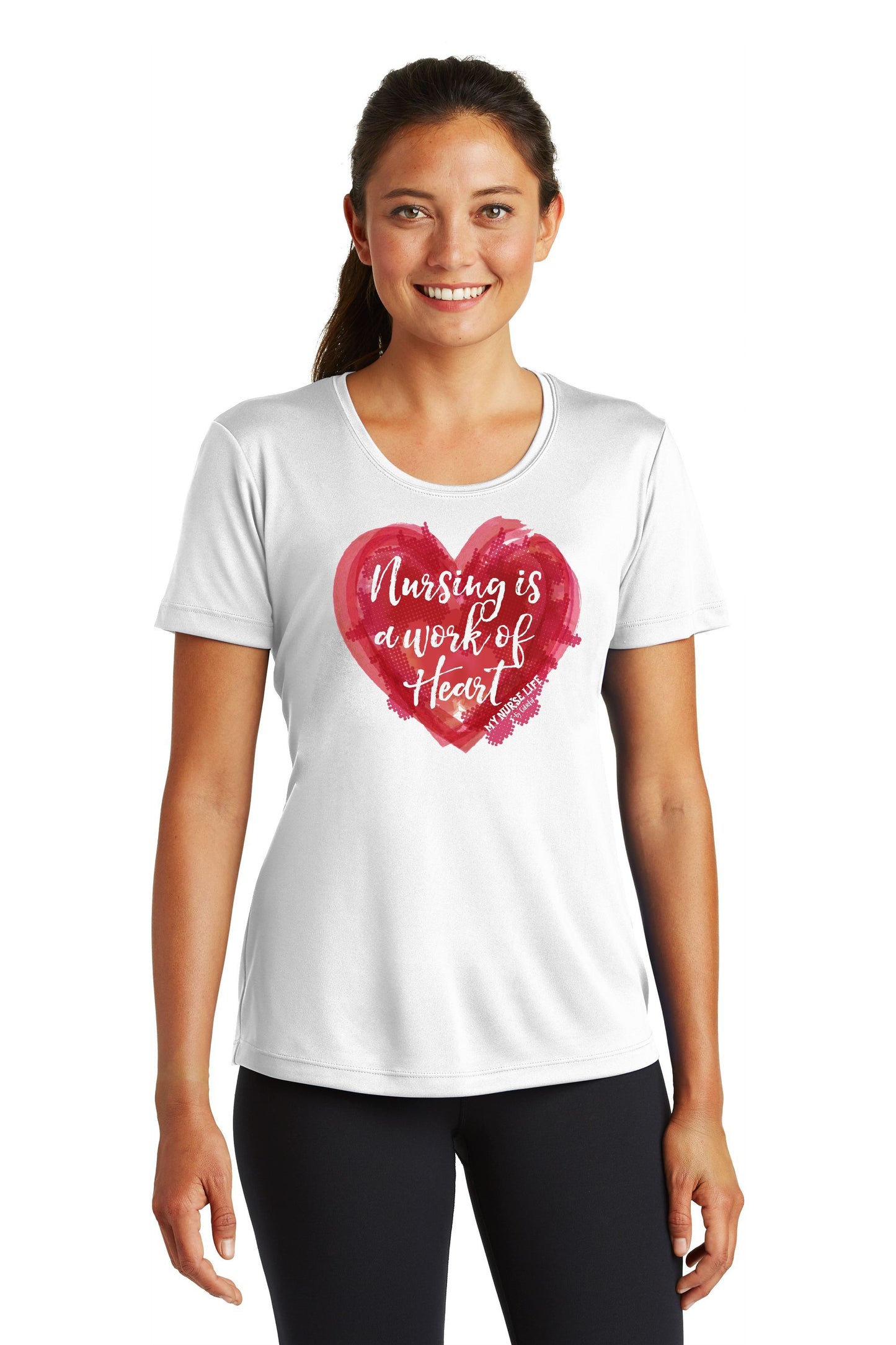 Work Of Heart - Polyester Short Sleeve T-Shirt