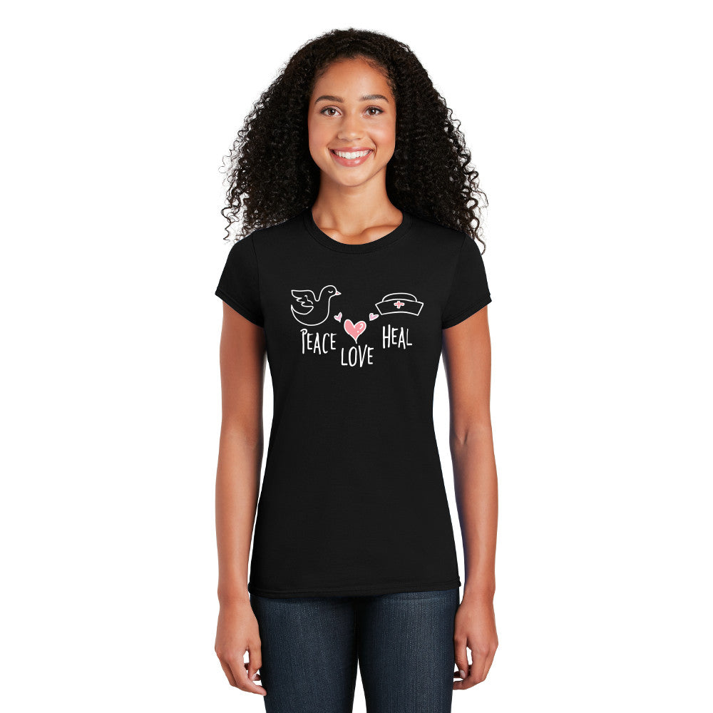 Peace Love Heal - Cotton Short Sleeve T-Shirt