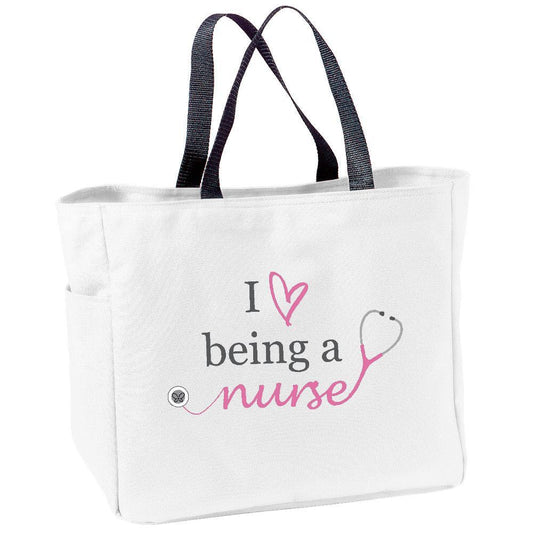 Love Being A Nurse Tote Bag