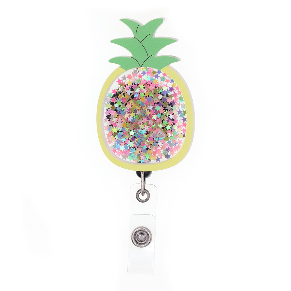 Pineapple - Cutieful Shaker Badge Reel