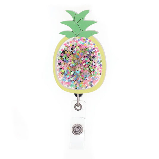 Pineapple - Cutieful Shaker Badge Reel