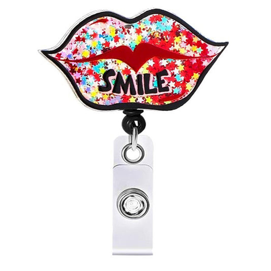 Smile - Cutieful Shaker Badge Reel