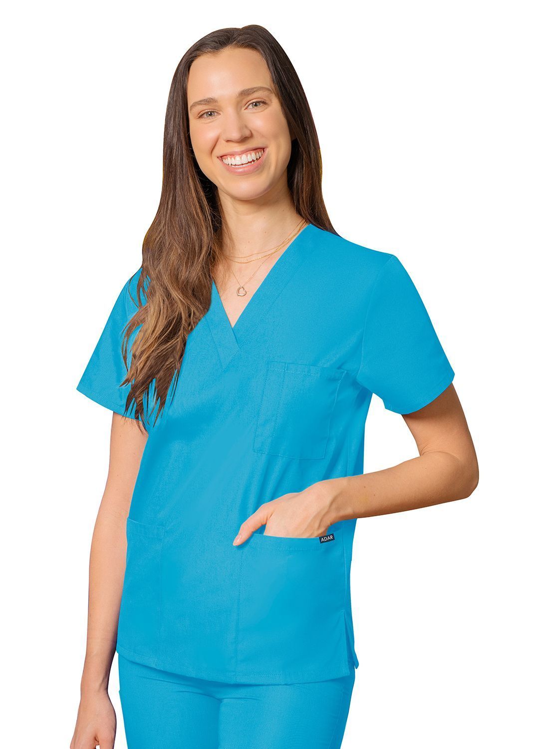 Unisex V-Neck Tunic 3 Pocket 3