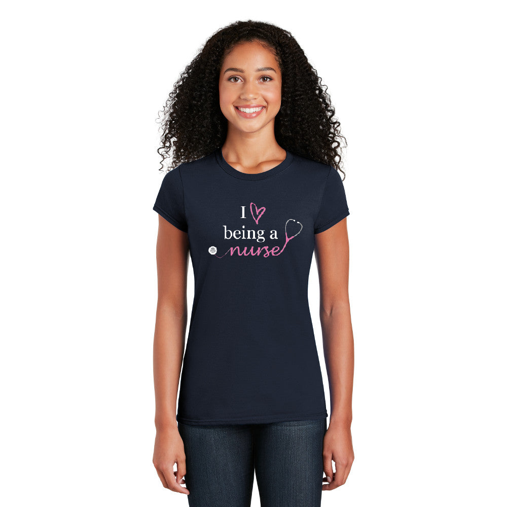 Love Being A Nurse - Cotton Short Sleeve T-Shirt