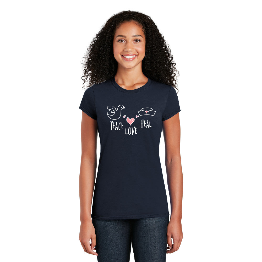 Peace Love Heal - Cotton Short Sleeve T-Shirt