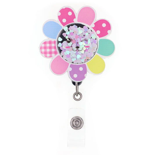 Flower - Cutieful Shaker Badge Reel