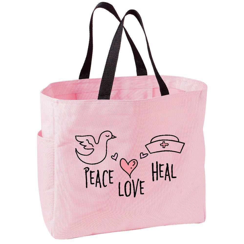 Peace Love Heal Tote Bag