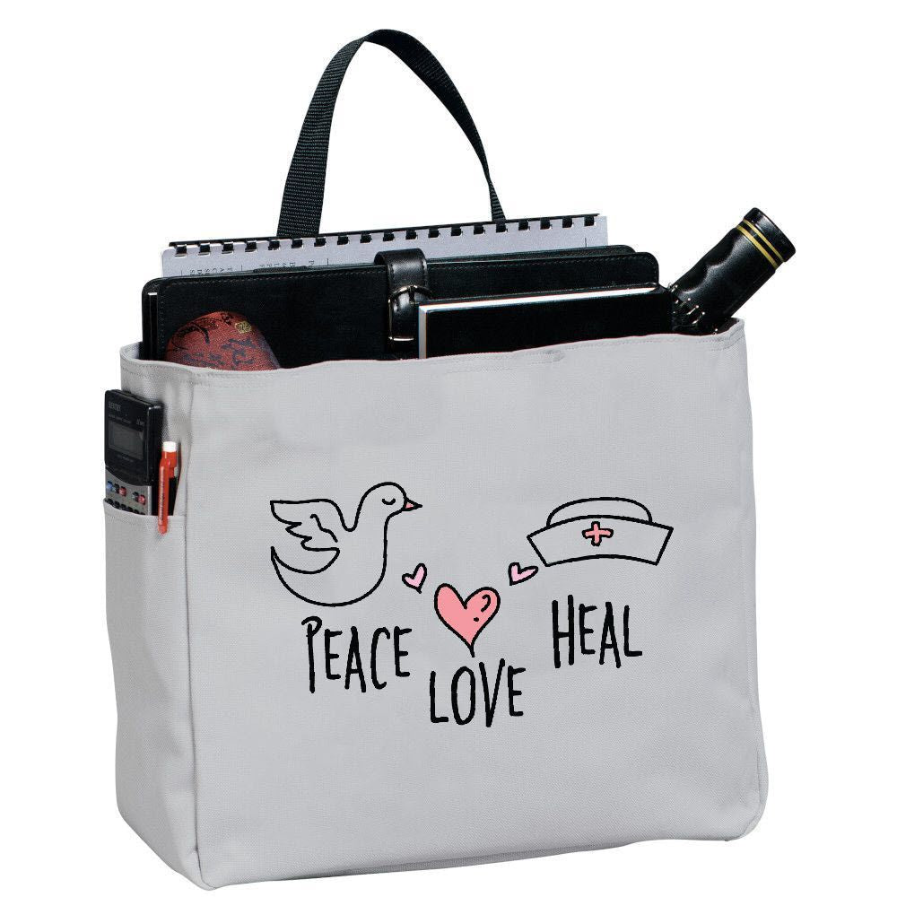 Peace Love Heal Tote Bag