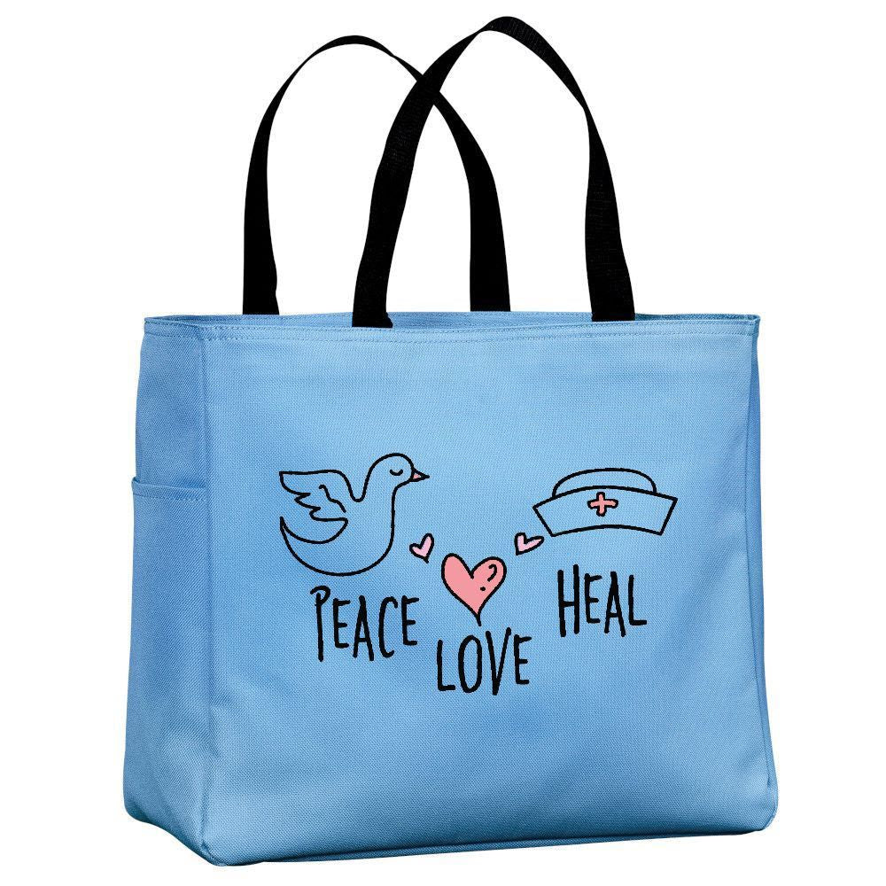 Peace Love Heal Tote Bag