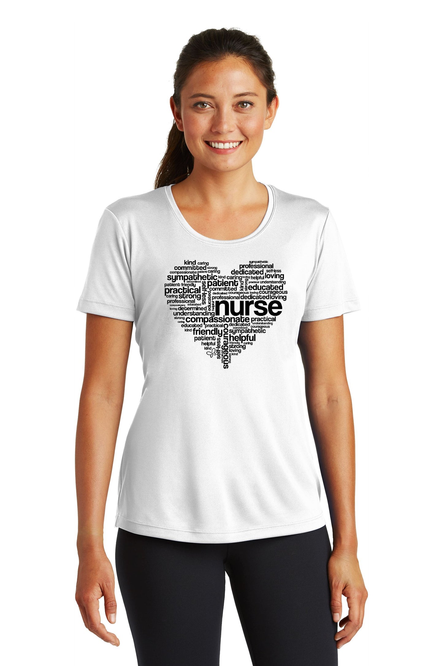 Nurse Heart - Polyester Short Sleeve T-Shirt