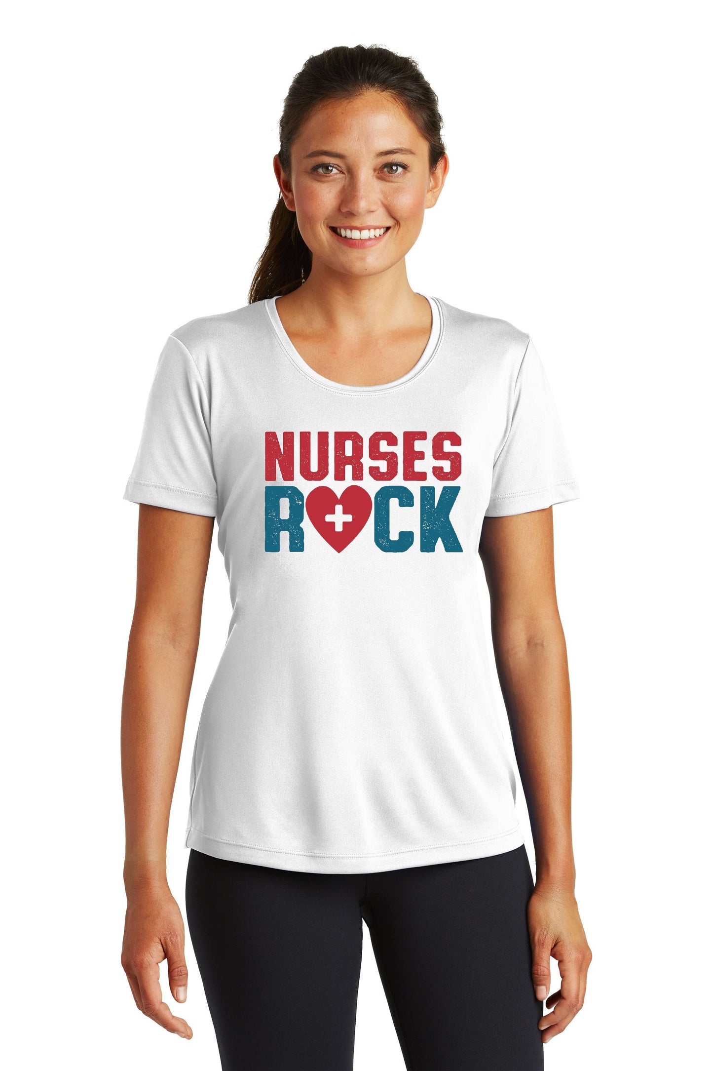 Nurses Rock - Polyester Short Sleeve T-Shirt