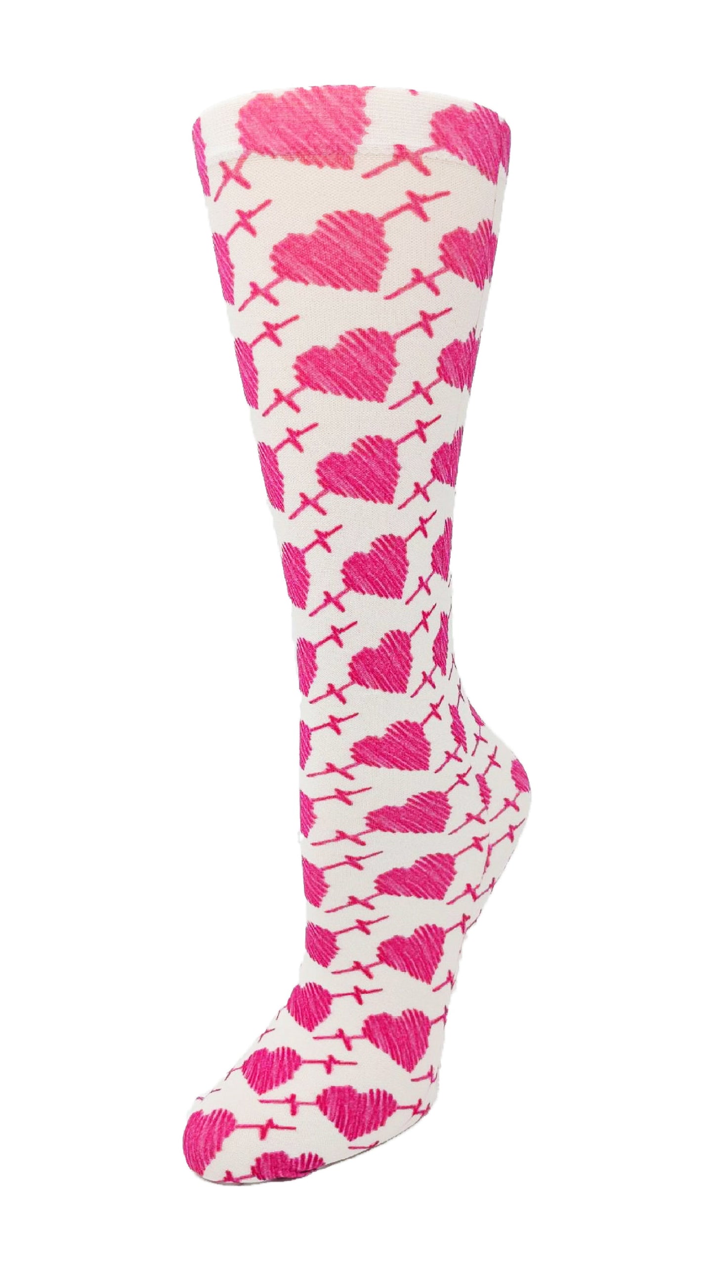 EKG Heart - Cutieful Compression Socks