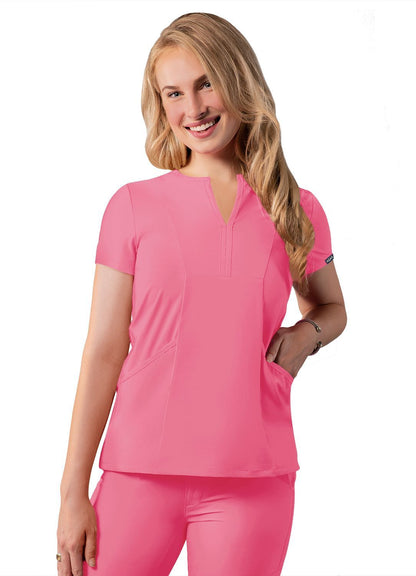 Women's Notched V-Neck Top (Clearance Colors)