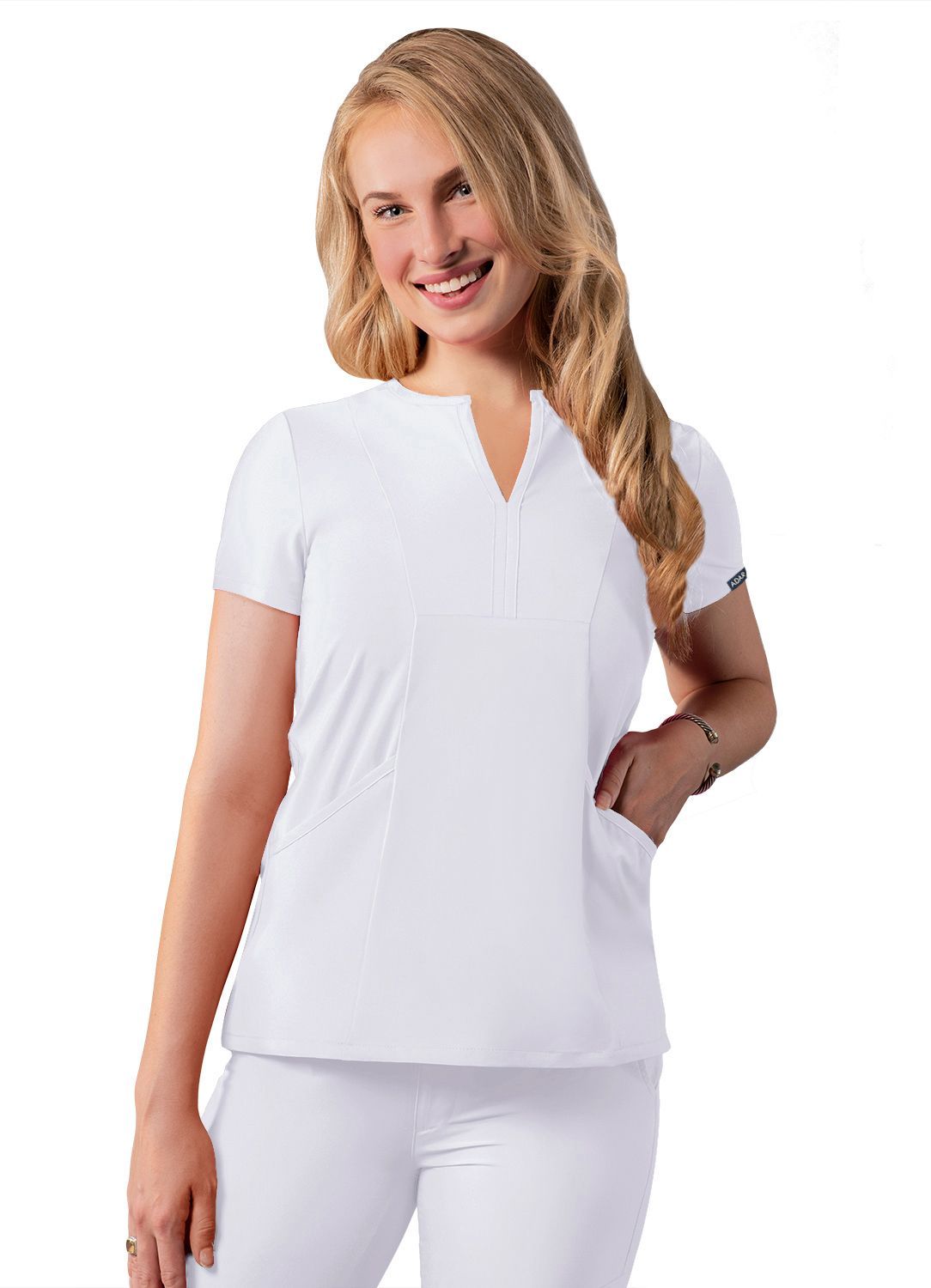 Women's Notched V-Neck Top (Solid Colors)