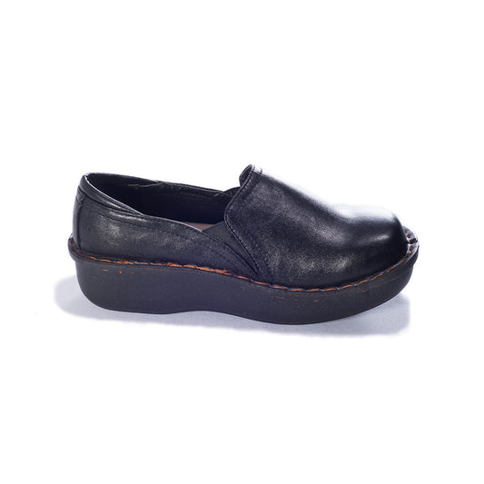 Ducky Black Smooth - Savvy Clogs