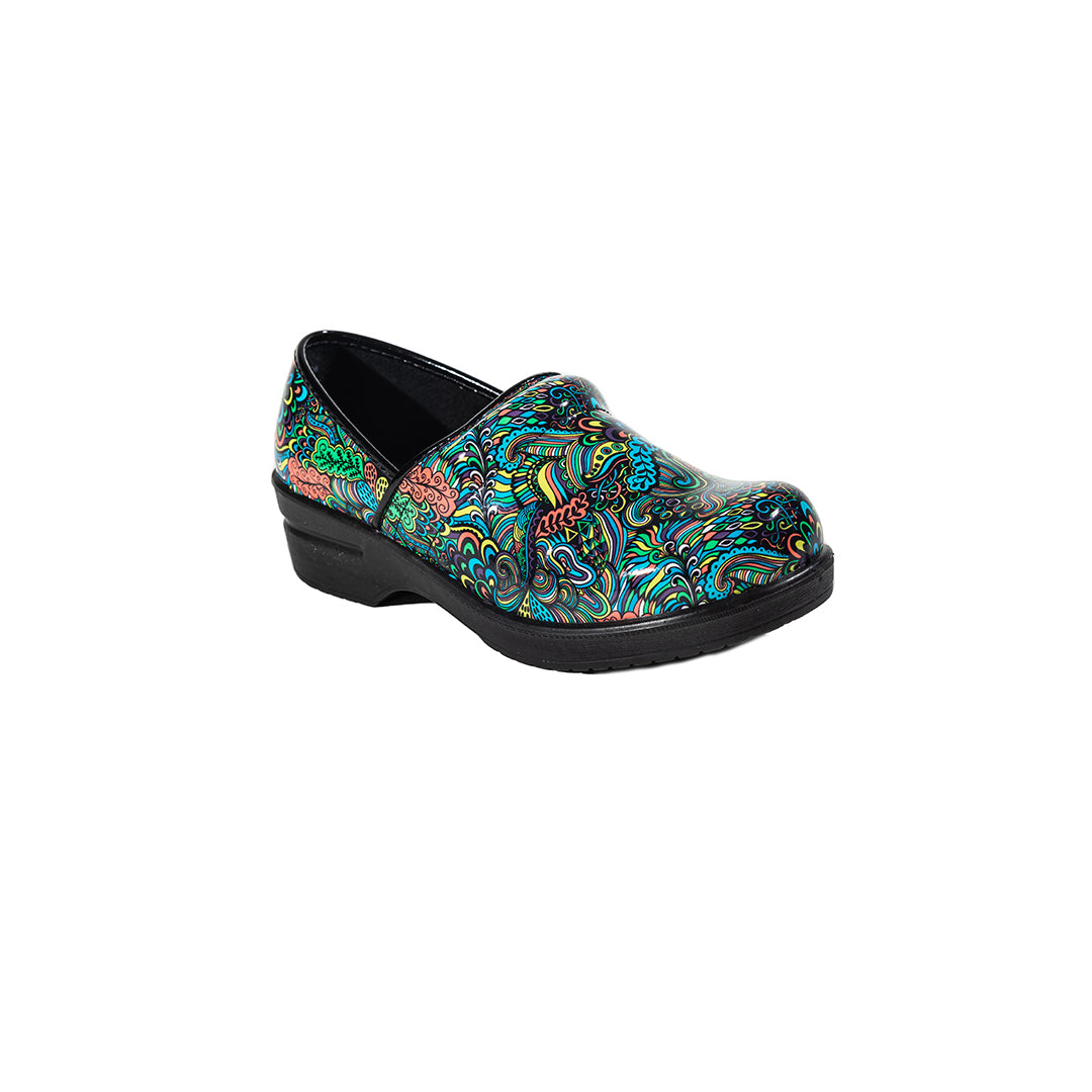 Brandy Green Mardi Gras - Savvy Clogs