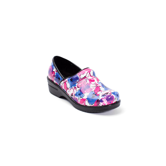 Brandy Pink Purple Flower - Savvy Clogs