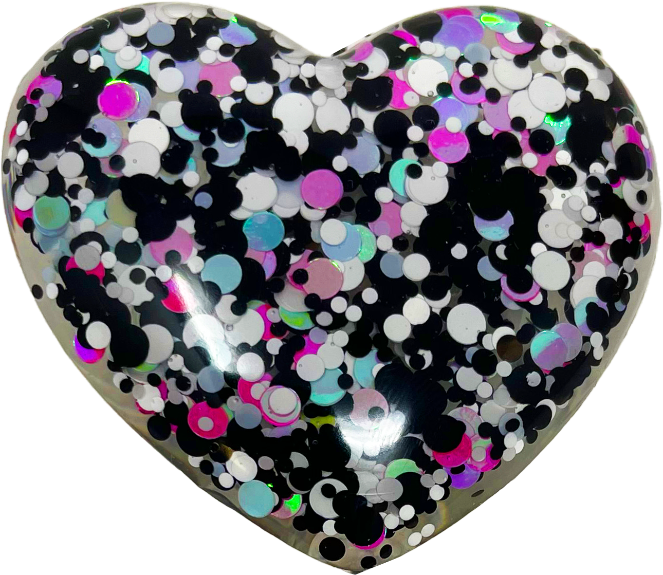 Dalmatian Heart - Acrylic Badge Reel