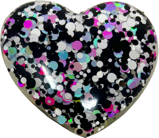 Dalmatian Heart - Acrylic Badge Reel