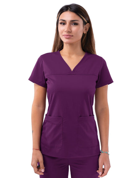 Women’s Sweetheart V-Neck Scrub Top (Solid Colors)