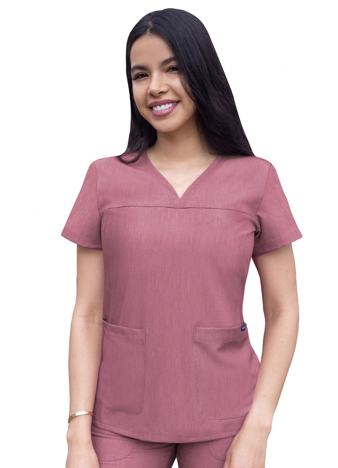 Women’s Sweetheart V-Neck Scrub Top (Heather Colors)