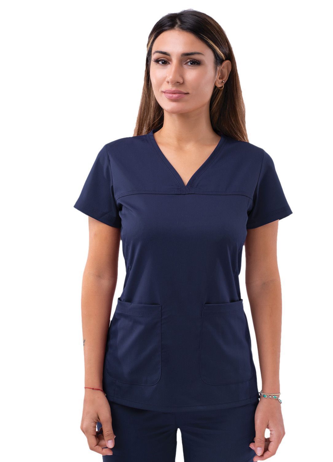 Women’s Sweetheart V-Neck Scrub Top (Solid Colors)