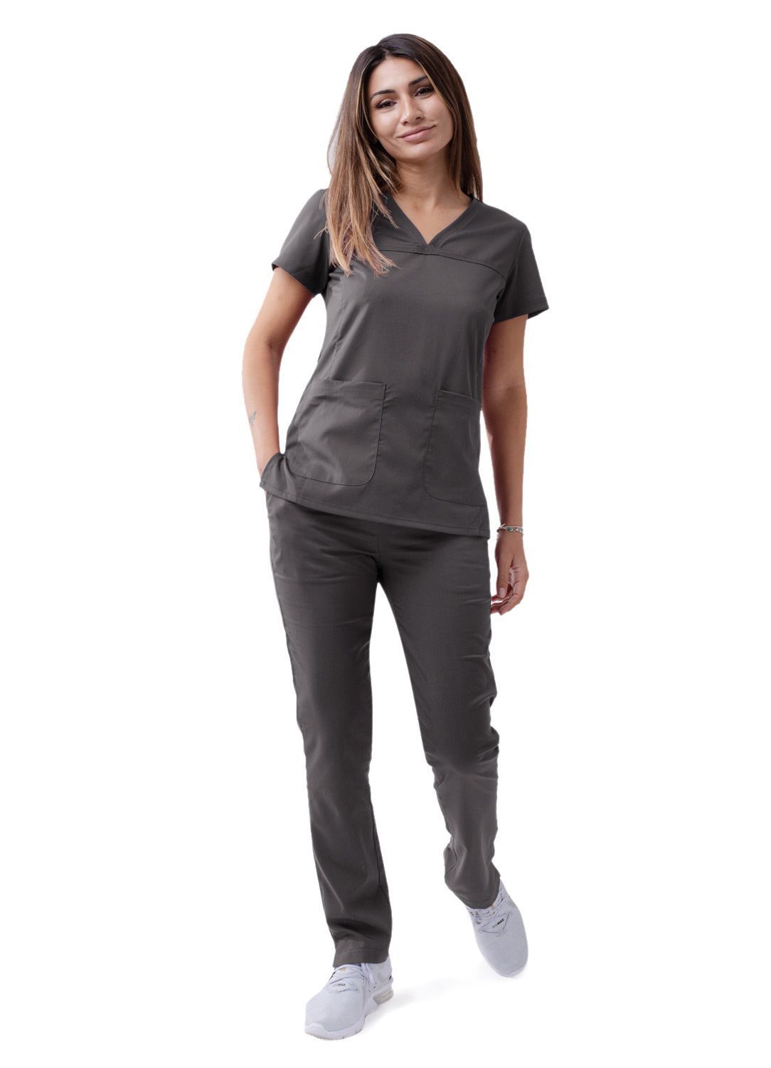 Women’s Sweetheart V-Neck Scrub Top (Solid Colors)