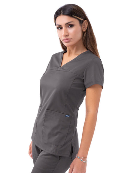 Women’s Sweetheart V-Neck Scrub Top (Solid Colors)