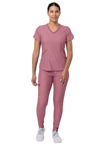 Women's Modern Athletic Jogger Scrub Set (Heather Colors)