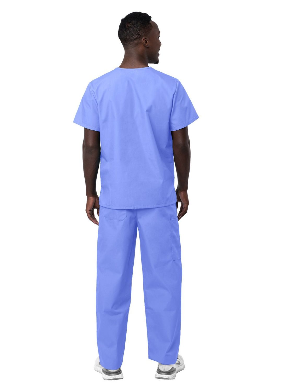 Unisex V-Neck/Drawstring Pant Scrub Set 1