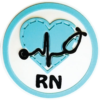 RN Heart - Smart Charms 3D Rubber Badge Reel